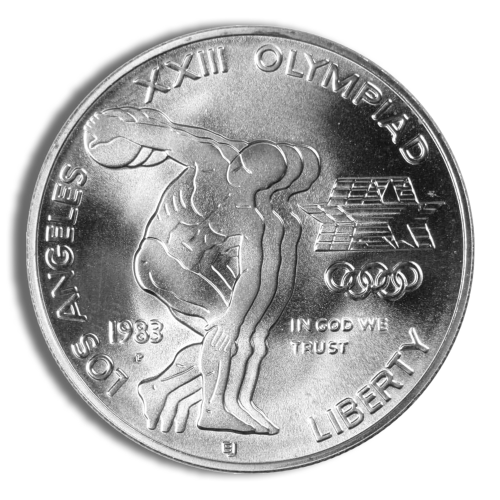 1983-P $1 LA Olympic Silver Commemorative - BU