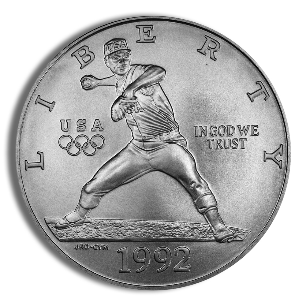 1992-D $1 Olympic Silver Commemorative - BU