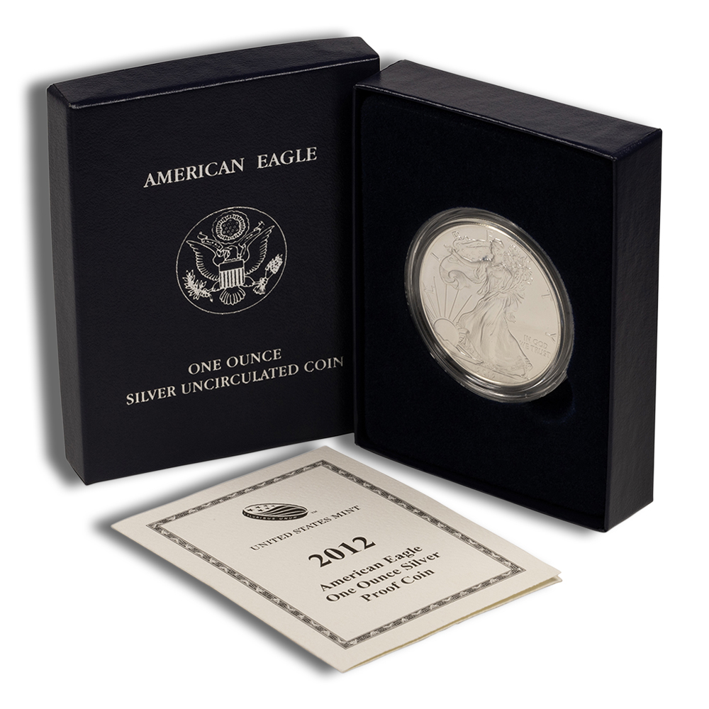 2012-W Burnished Silver American Eagle (with Box and COA)