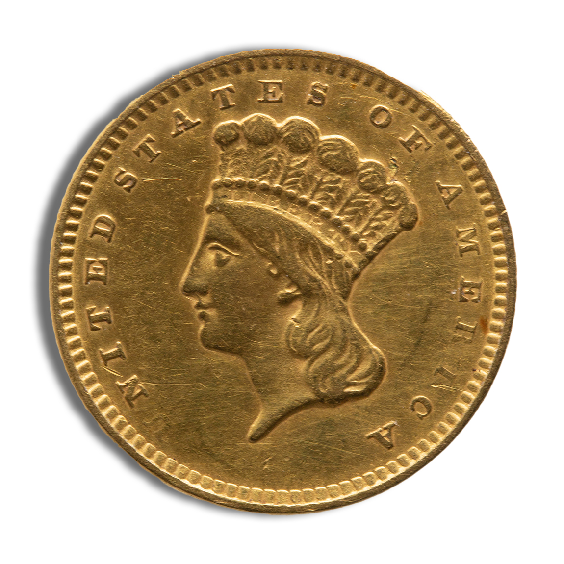 $1 Gold Indian Type 3 - XF (Random Year)