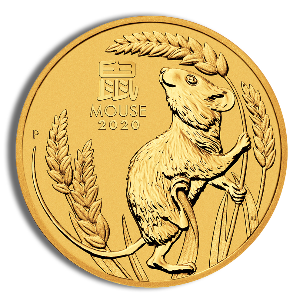 2020 1/10 Oz Australia Gold Lunar Mouse (Series III) - BU