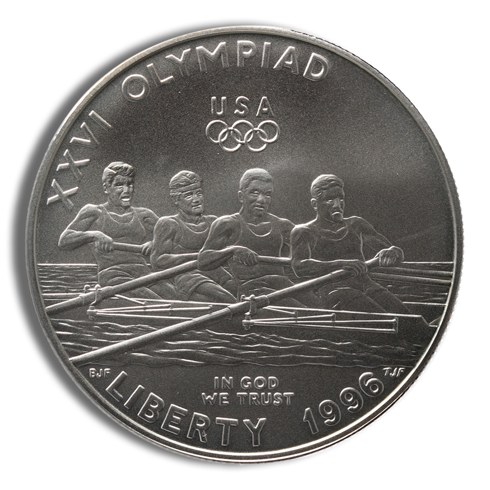 1996-D $1 Rowing Silver Commemorative - BU