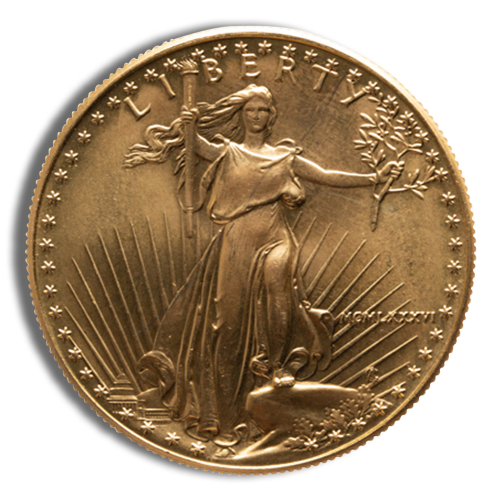 1 Oz Gold American Eagle - BU or Proof (Random Year, Impaired Condition)