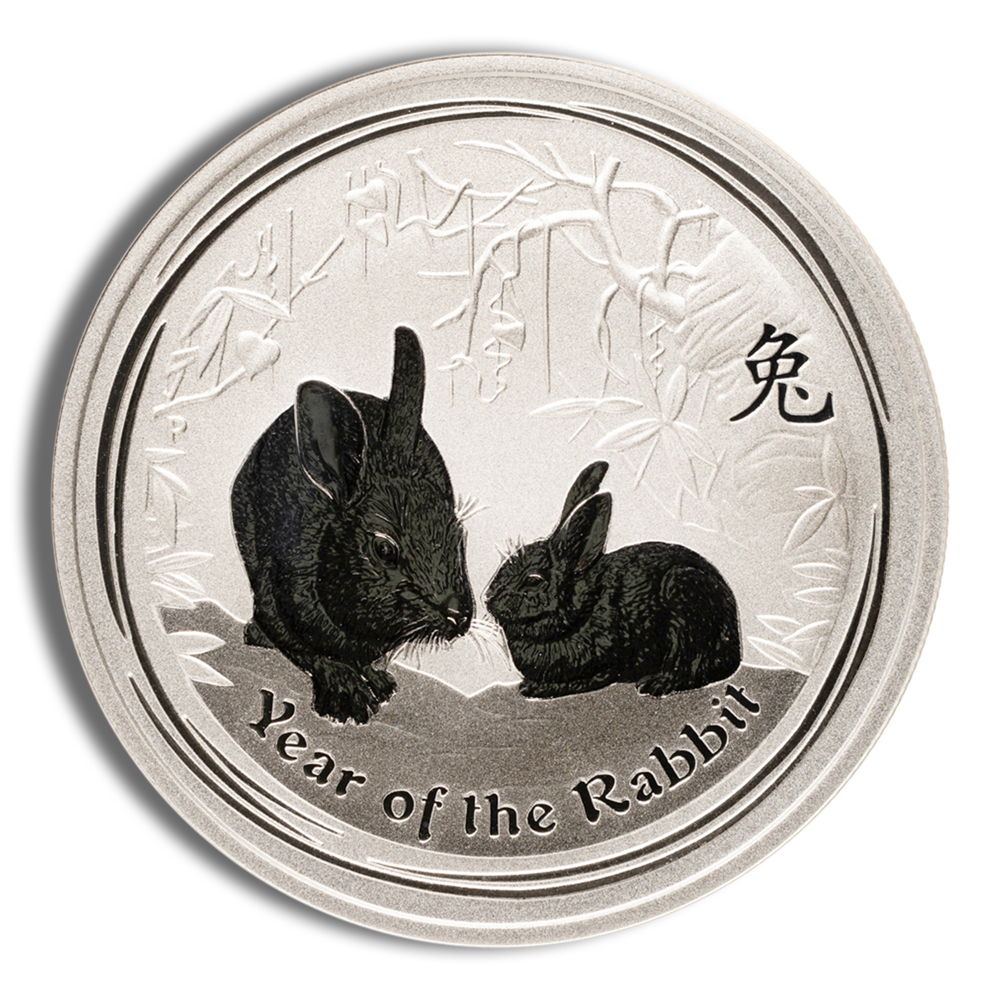 2011 1/2 Oz Australia Silver Lunar Rabbit (Series II) - BU