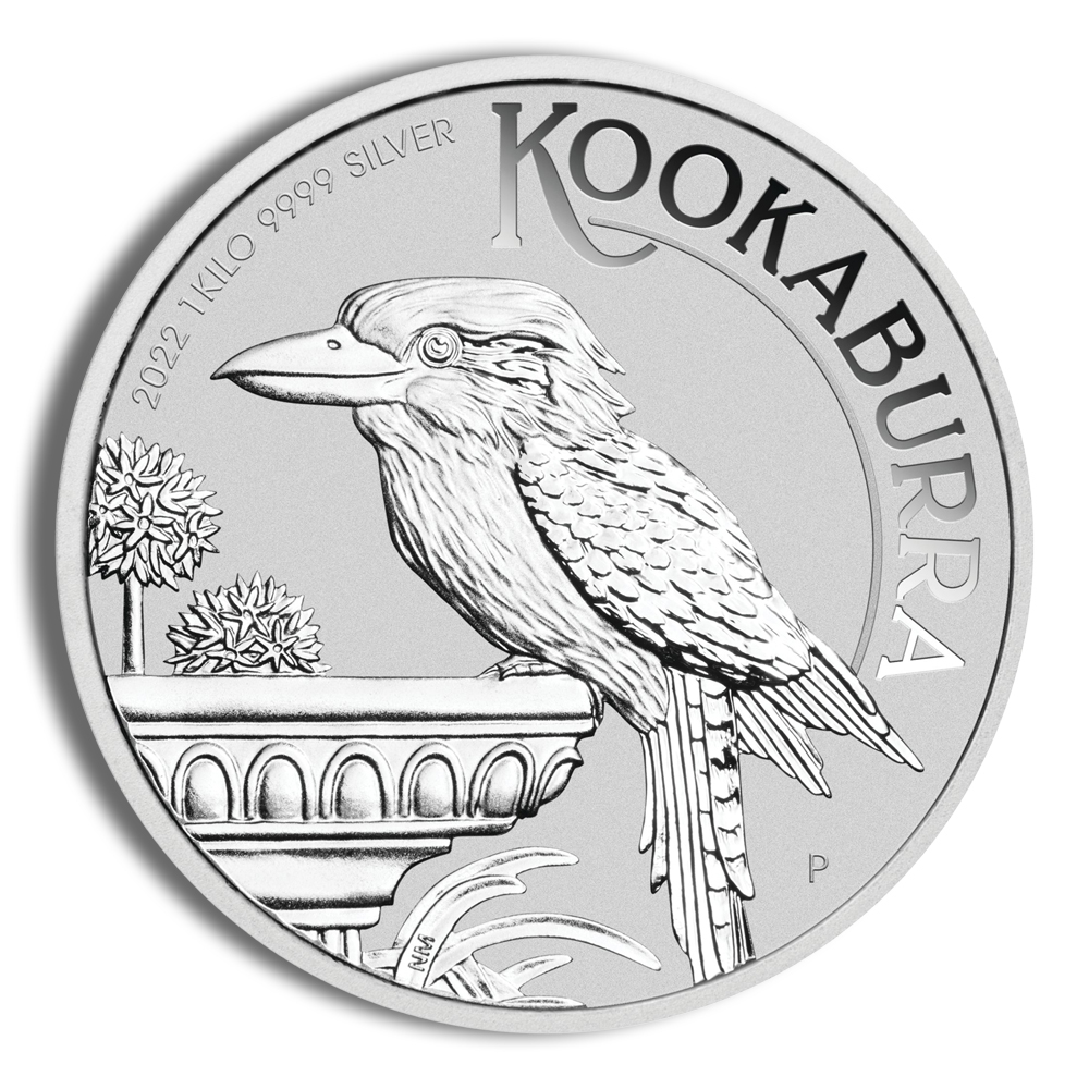 2022 1 Kilo Australia Silver Kookaburra - BU