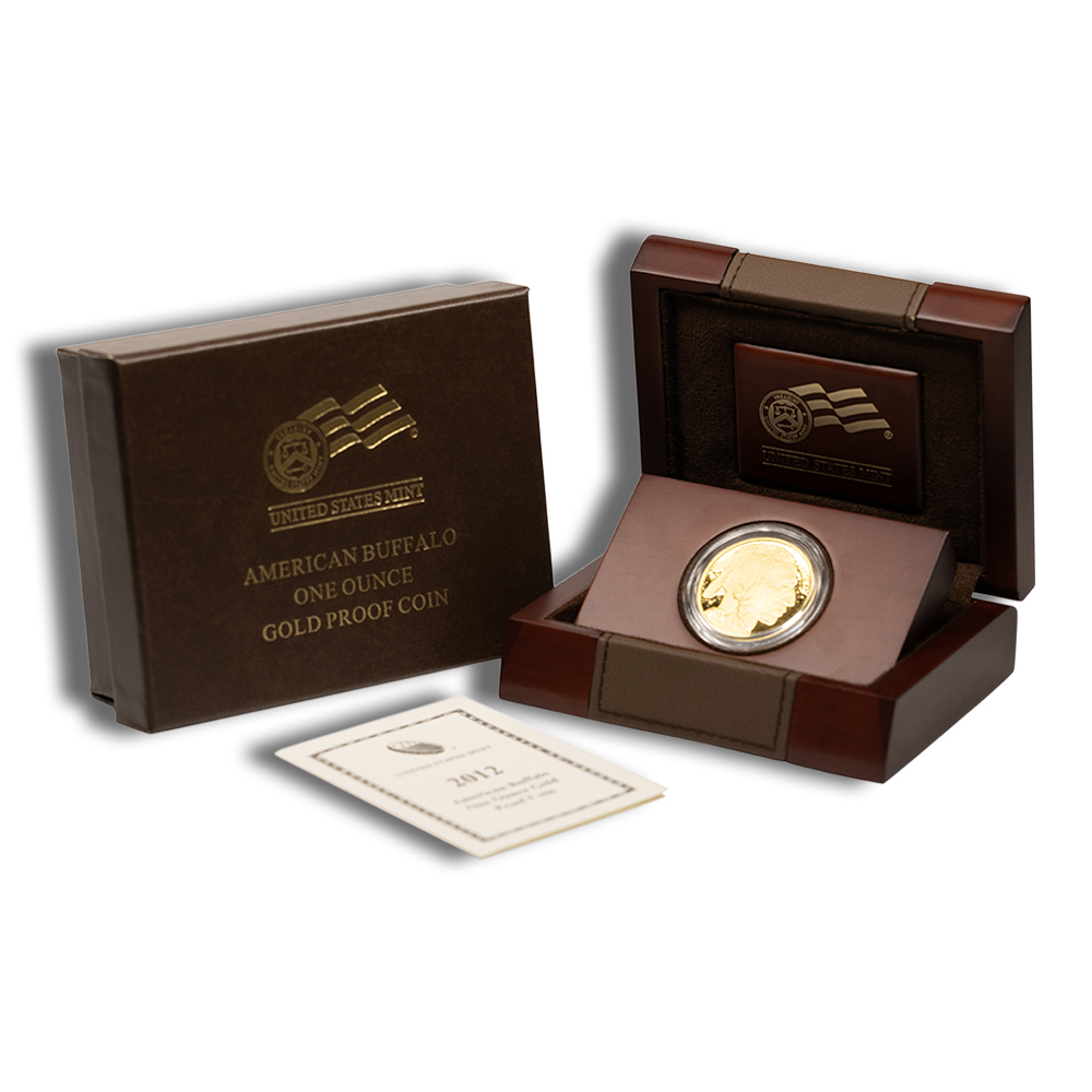 2012-W 1 Oz Proof Gold American Buffalo - BU (with Box and COA)