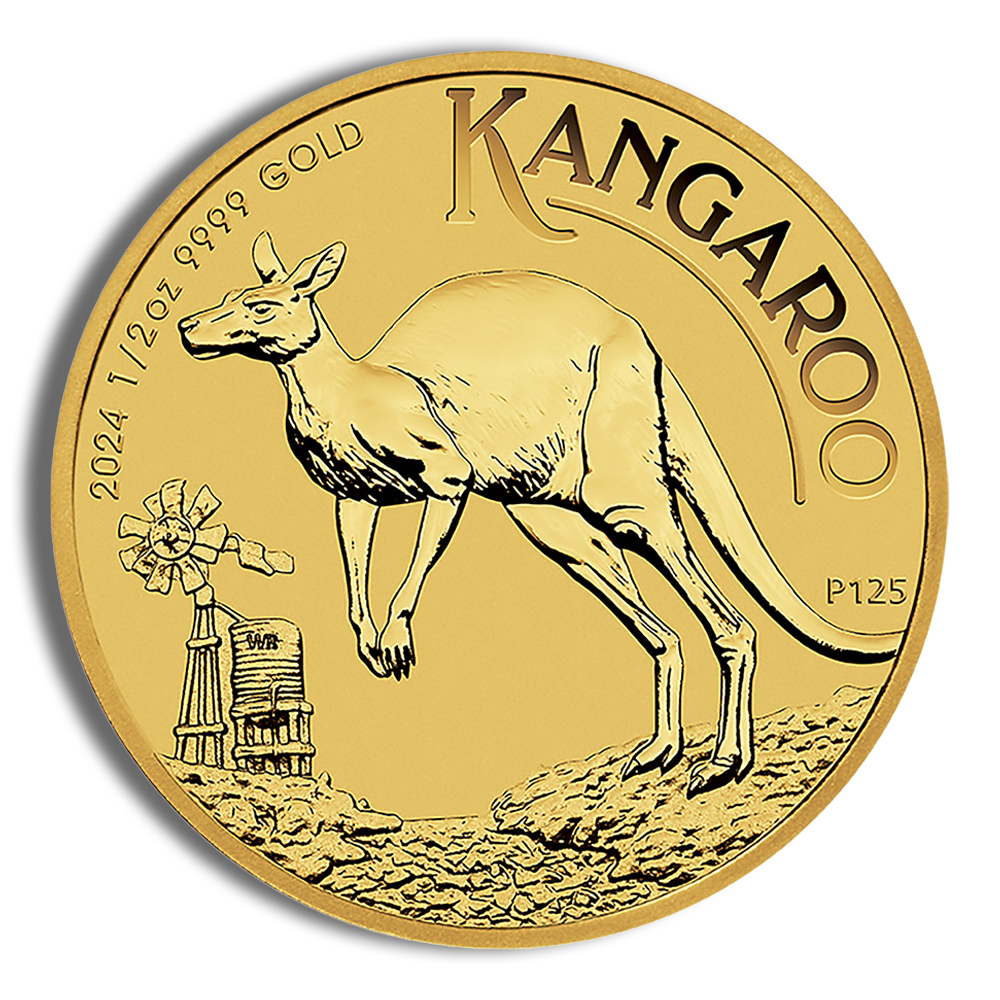 2024 1/2 Oz Gold Australia Kangaroo - BU