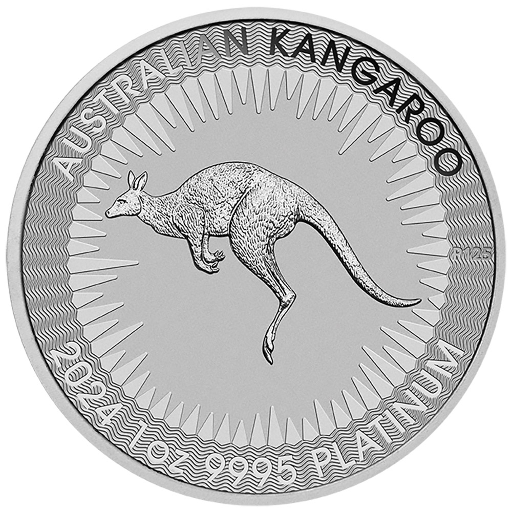 2024 1 Oz Platinum Australia Kangaroo - BU