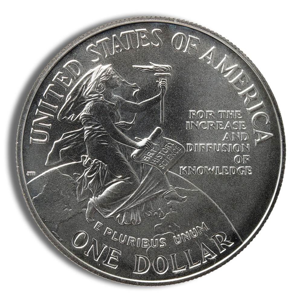 1996-D $1 Smithsonian Silver Commemorative - BU