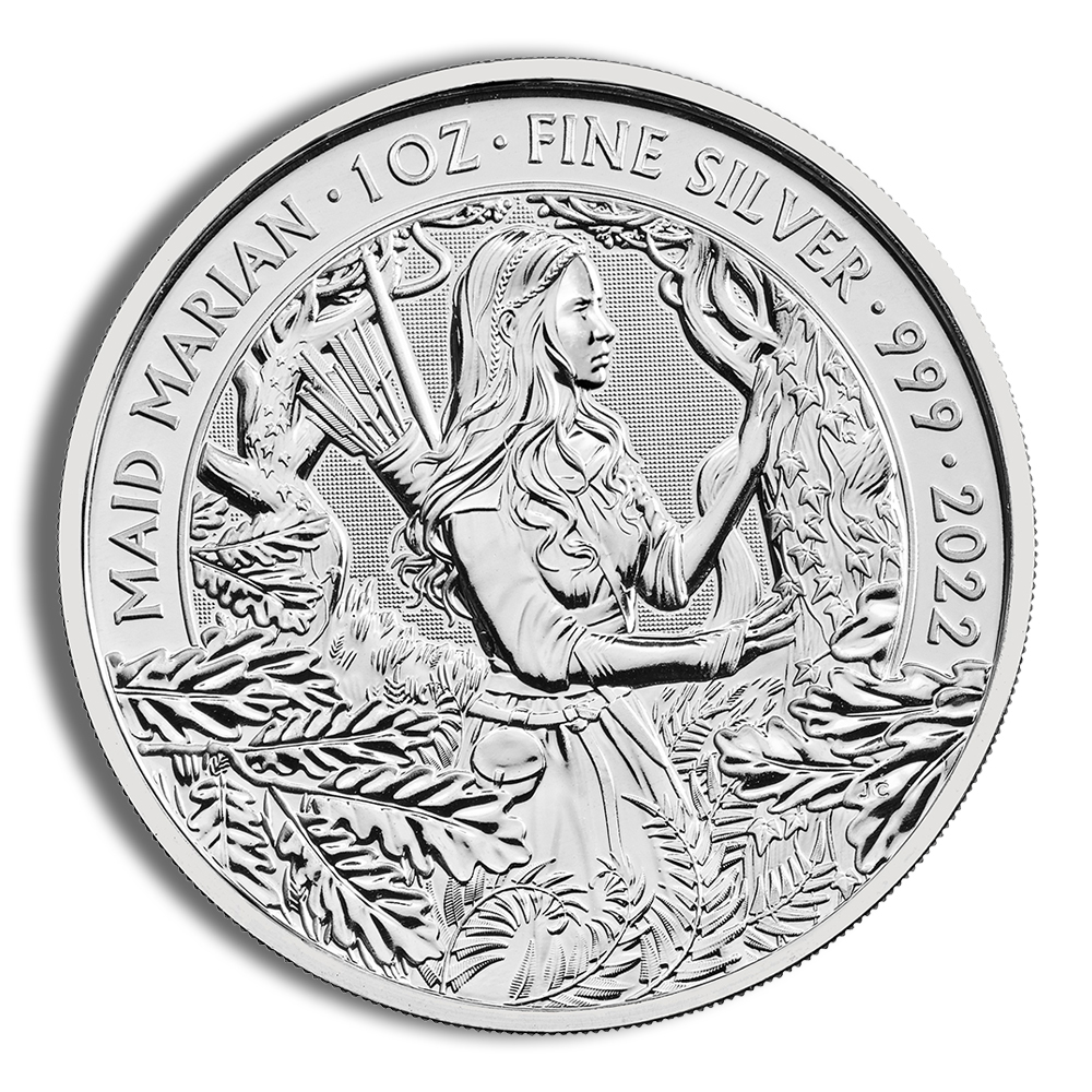 2022 1 Oz Silver Great Britain Maid Marian - BU