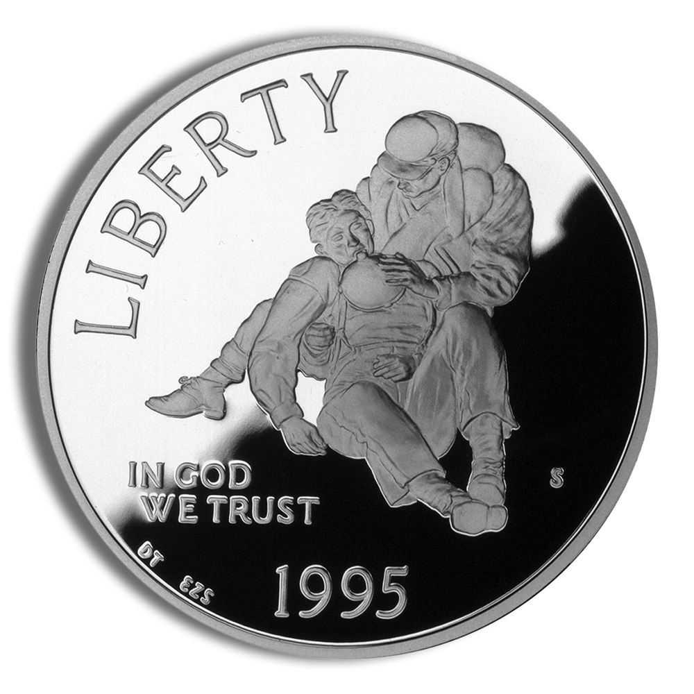 1995-S $1 Civil War Silver Commemorative Proof - BU