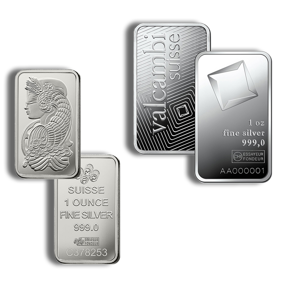 1 Oz Silver Bar - Secondary Market (Random Brand)