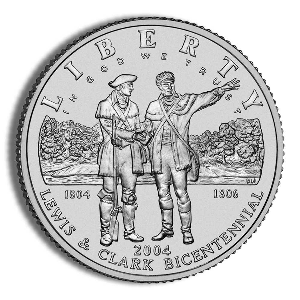 2004-P $1 Lewis & Clark Silver Commemorative - BU