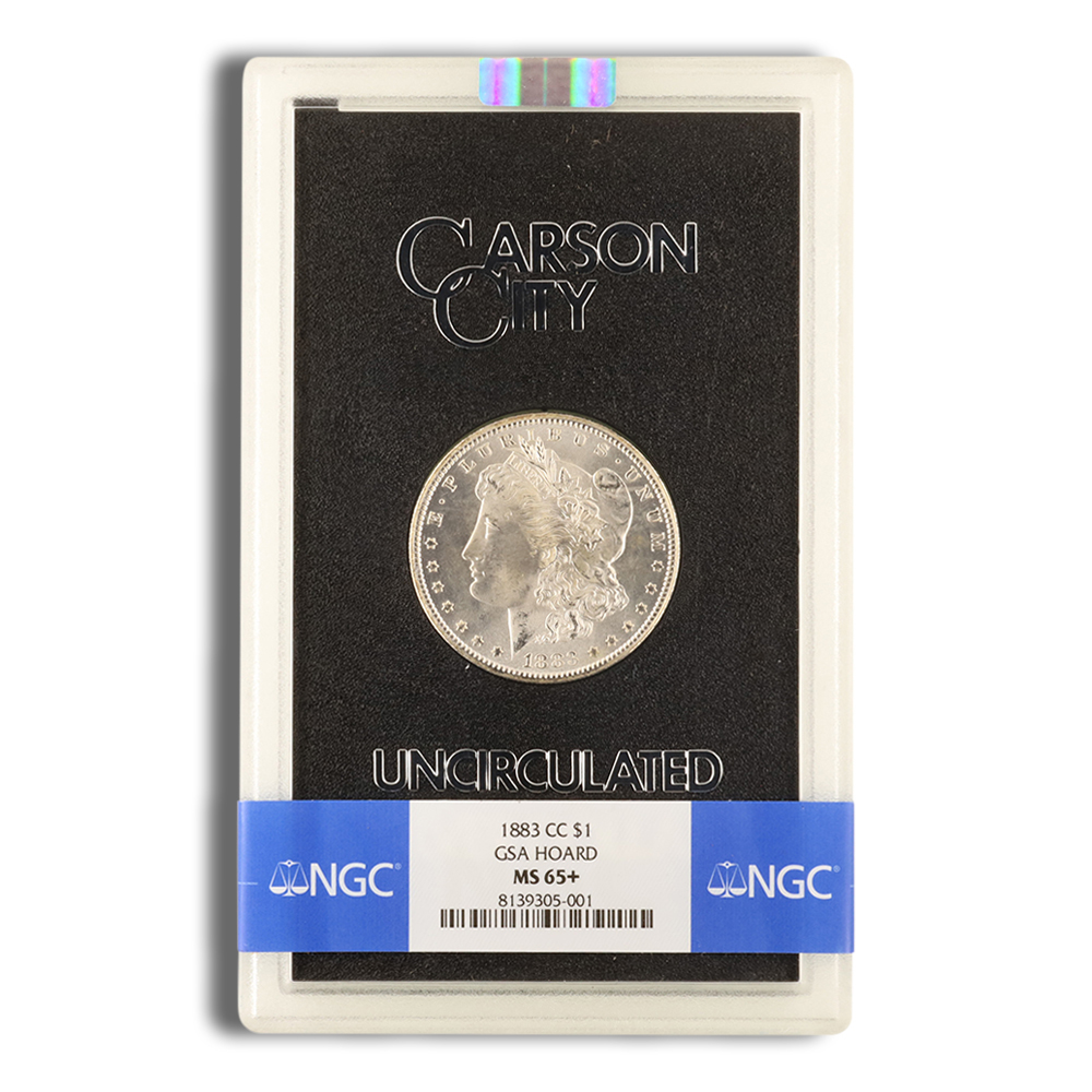 1883-CC GSA Morgan Silver Dollar - NGC MS65+