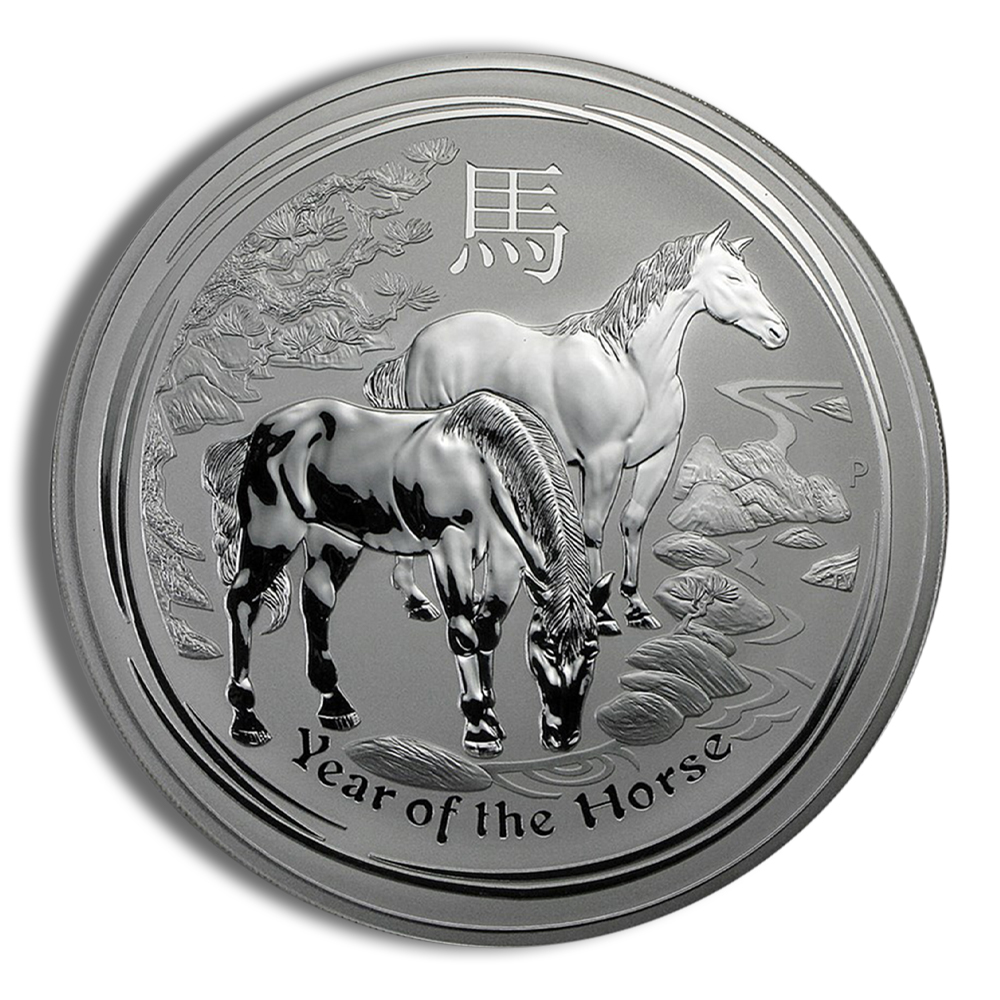 2014 1 Kilo Australia Silver Lunar Horse (Series II) - BU