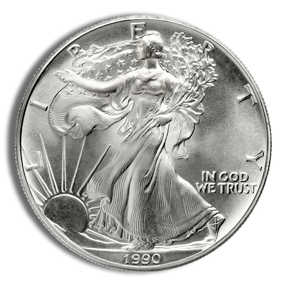 1990 Silver American Eagle - BU