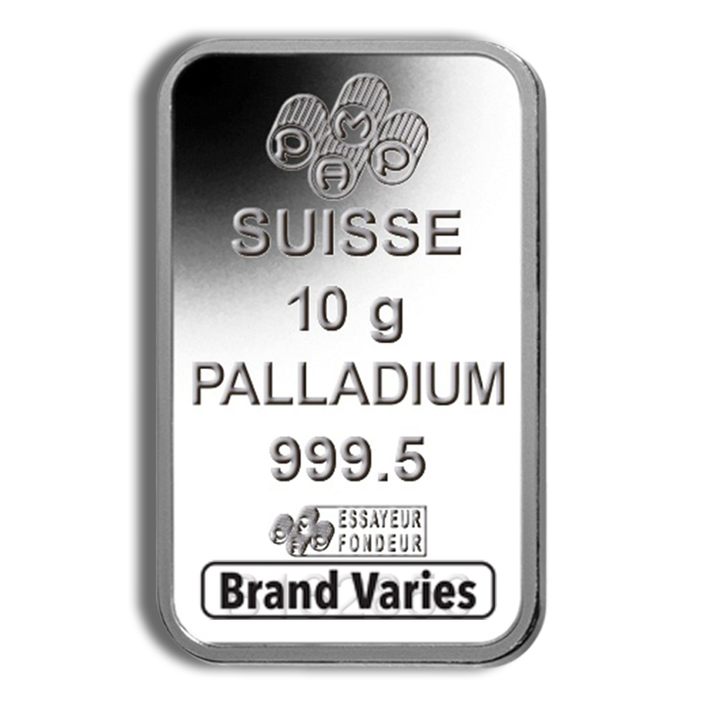 10 Gram Palladium Bar (Random Brand)