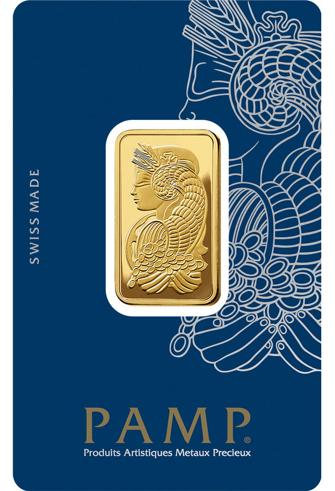 20 Gram Gold Bar - PAMP Suisse Lady Fortuna (In Assay Card)