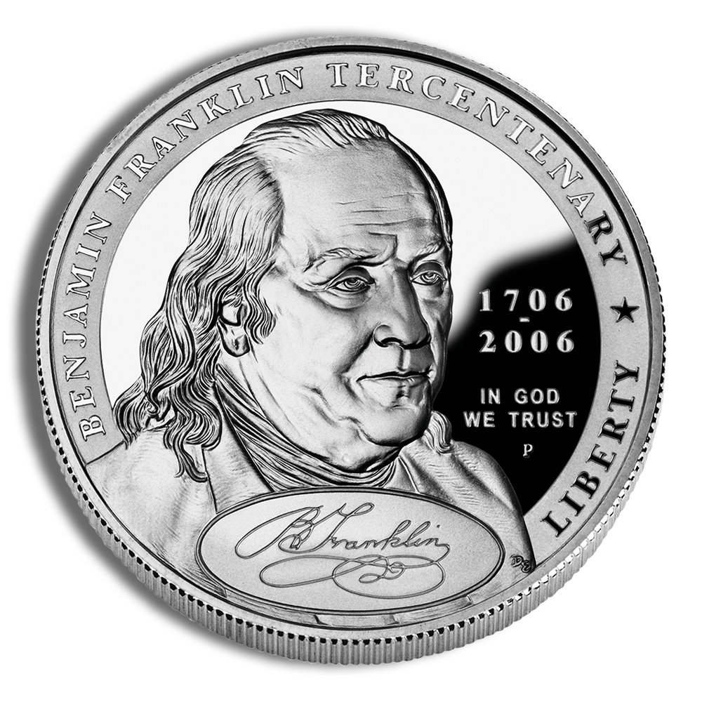 2006-P $1 Frank. Found Father Silver Commemorative Proof - BU