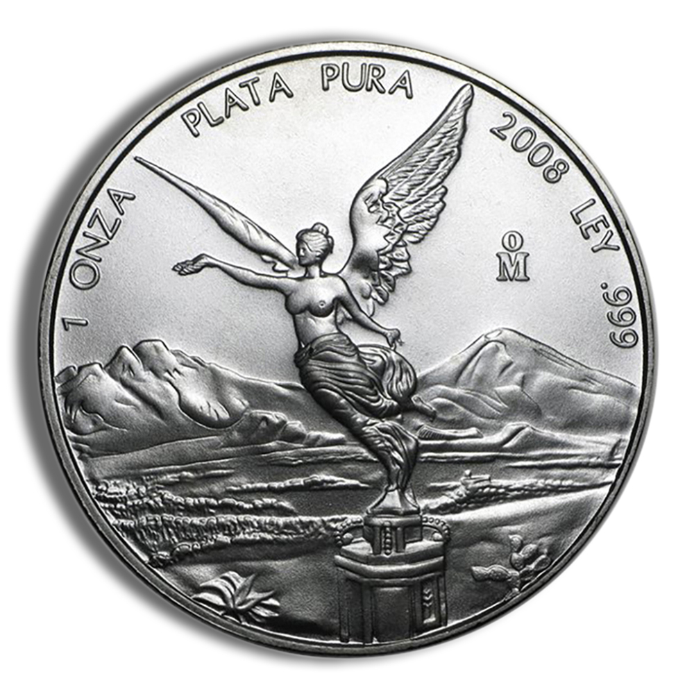 2008 1 Oz Silver Mexico Libertad - BU