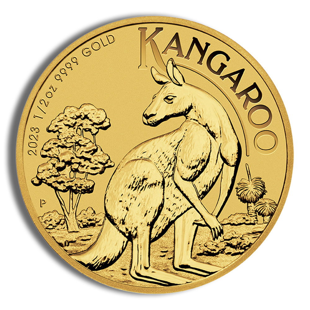 2023 1/2 Oz Australia Kangaroo Gold Coin - BU