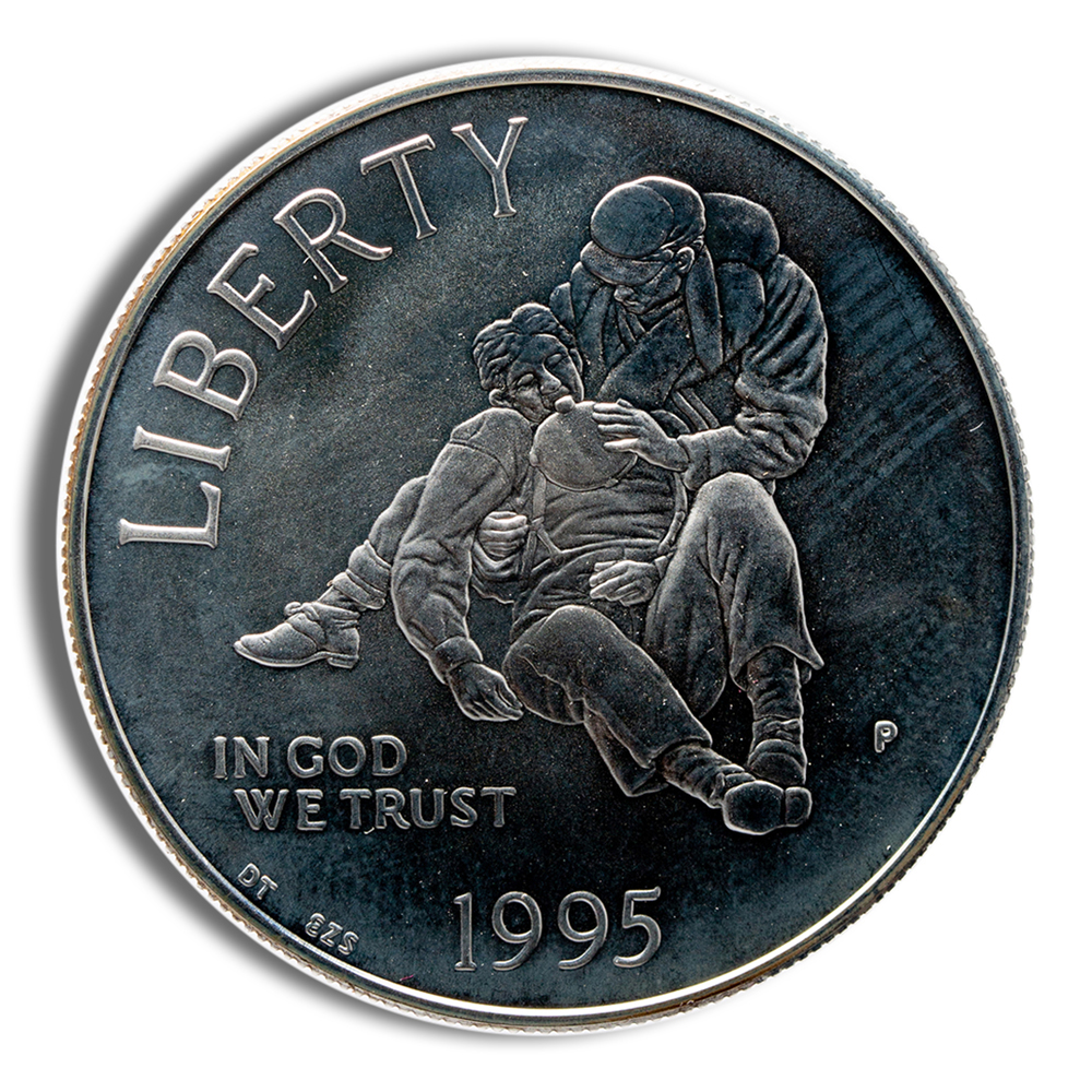 1995-P $1 Civil War Silver Commemorative - BU