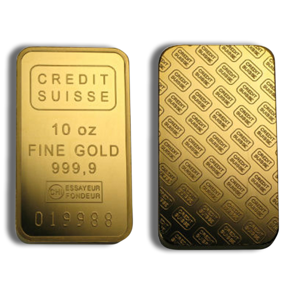 10 Oz Gold Bar - Credit Suisse