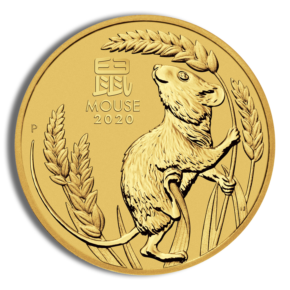 2020 1/20 Oz Australia Gold Lunar Mouse (Series III) - BU