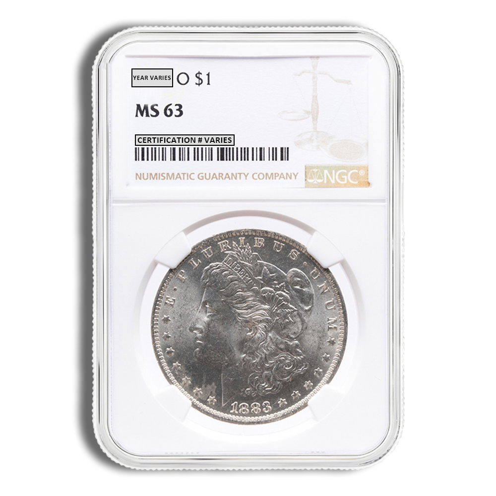 1878-1904 Morgan Silver Dollar - NGC MS63