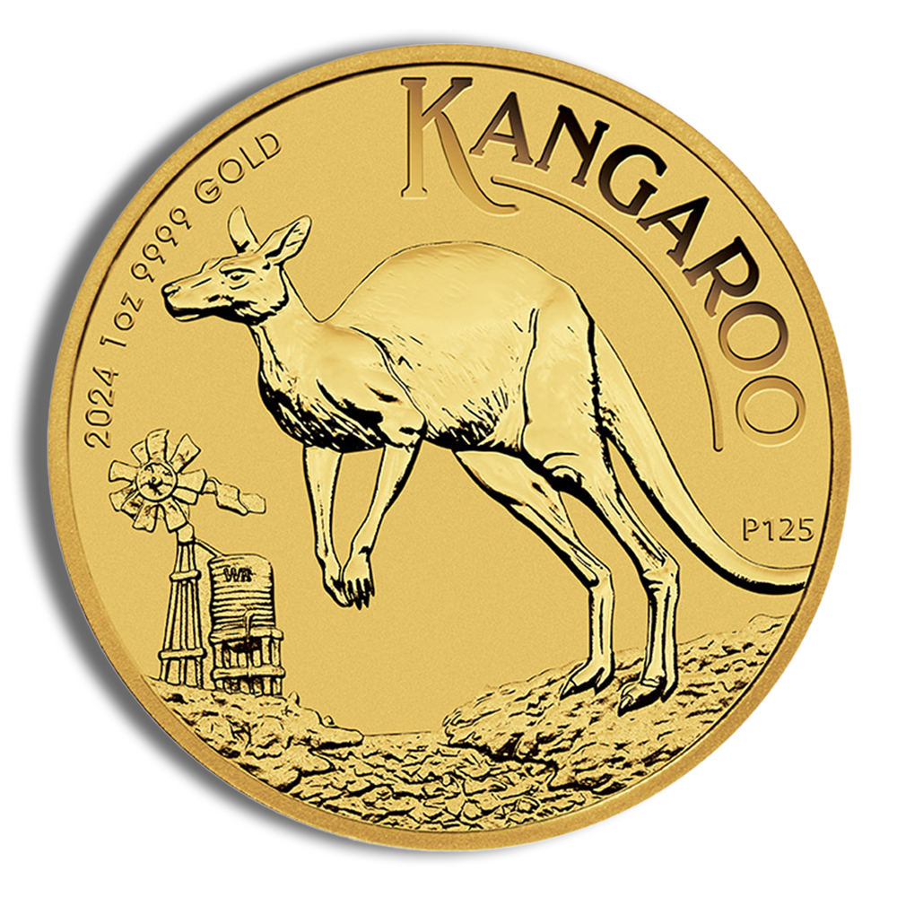 2024 1 Oz Gold Australia Kangaroo - BU