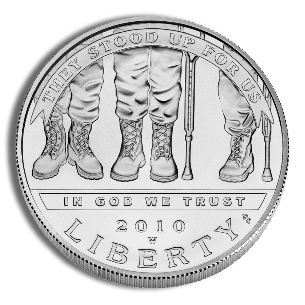 2010-W $1 Disabled Veterans Silver Commemorative - BU