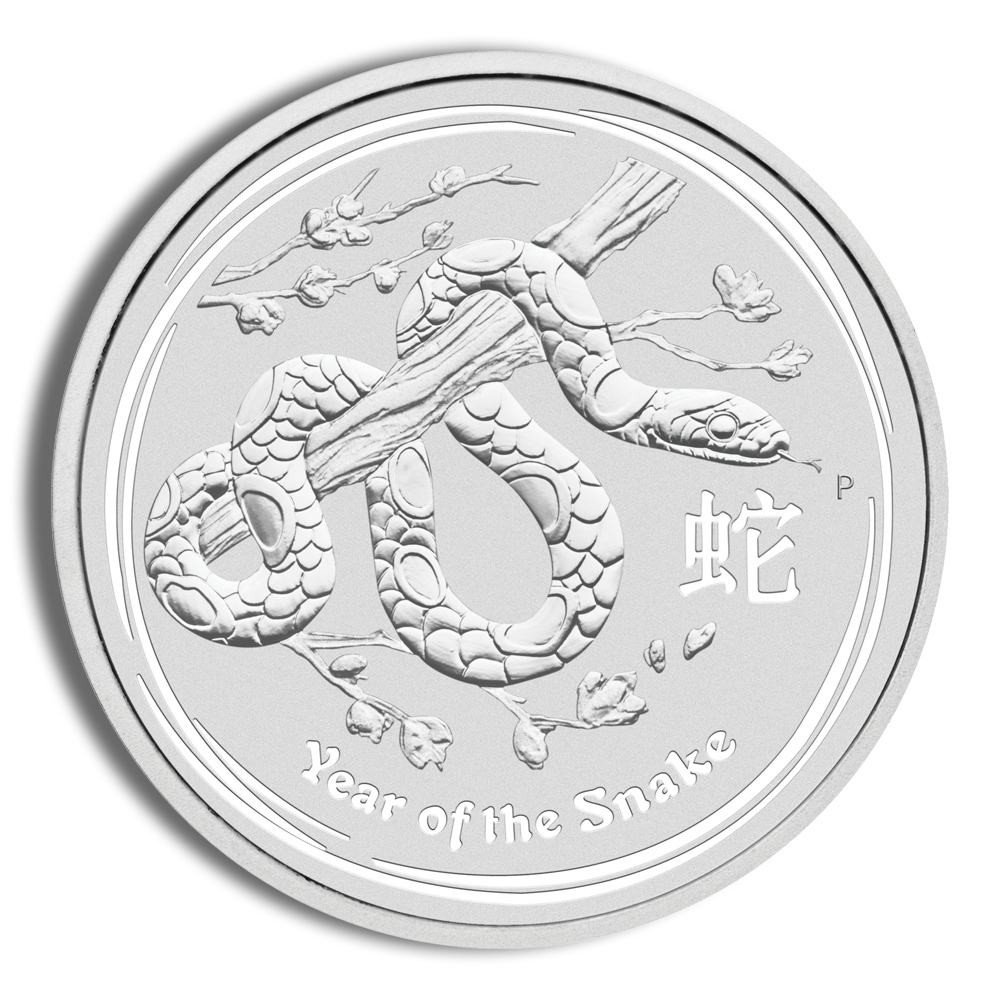 2013 1/2 Oz Australia Silver Lunar Snake (Series II) - BU