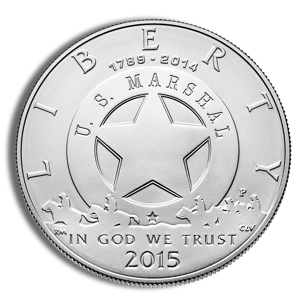 2015-P $1 U.S. Marshals Silver Commemorative - BU