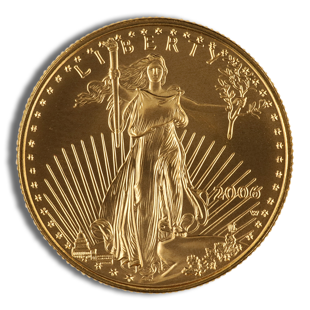 2006-W 1/2 Oz Burnished Gold American Eagle $25 (Cap Only, No Box and COA)