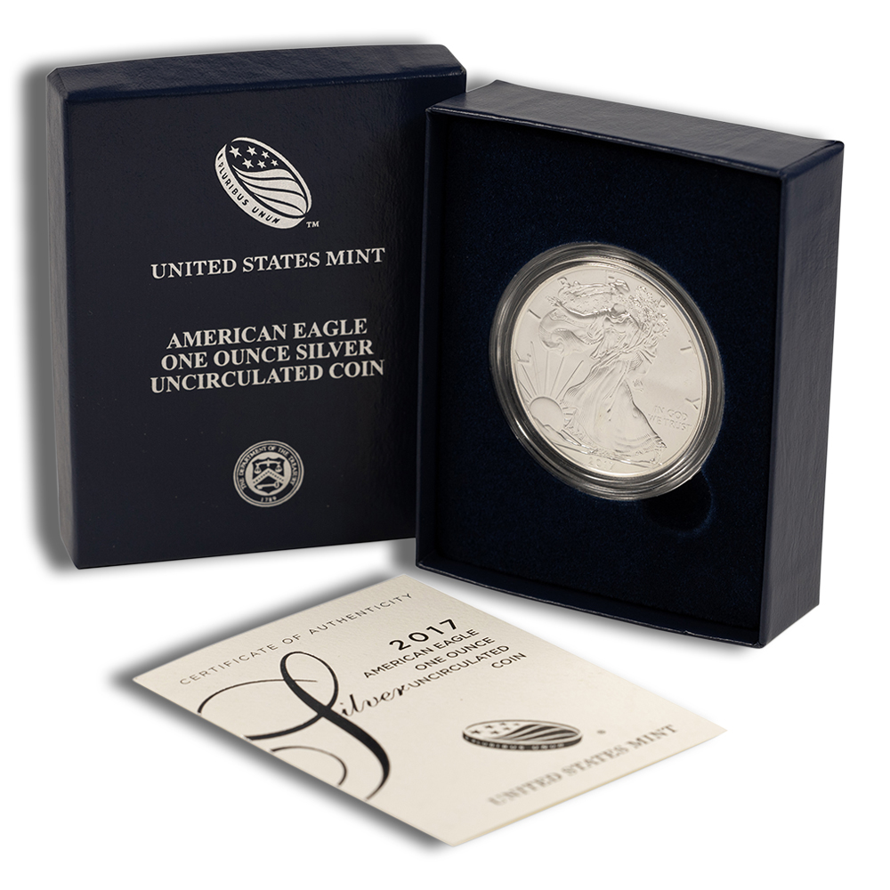 2017-W Burnished Silver American Eagle (with Box and COA)