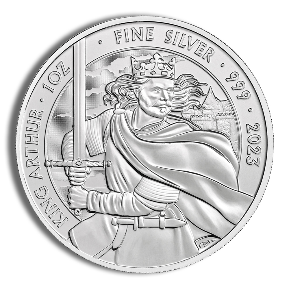 2023 1 Oz Silver Great Britain King Arthur - BU