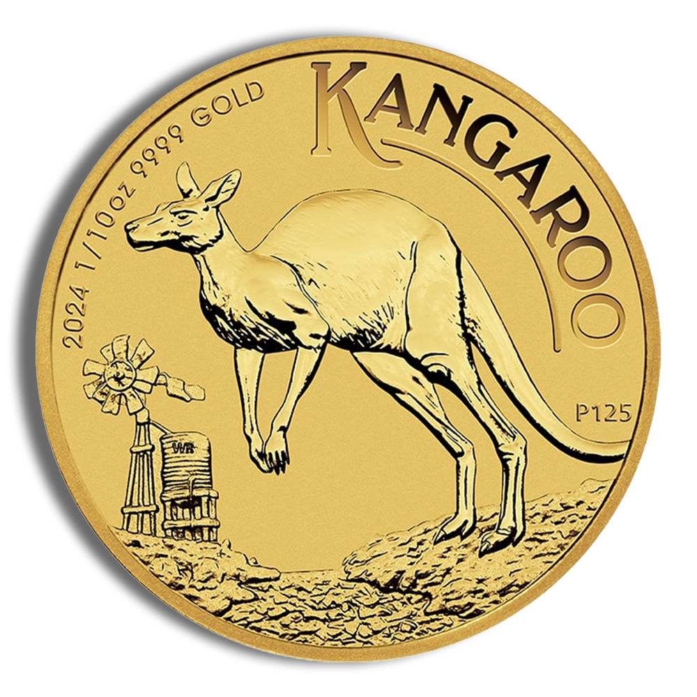 2024 1/10 Oz Gold Australia Kangaroo - BU