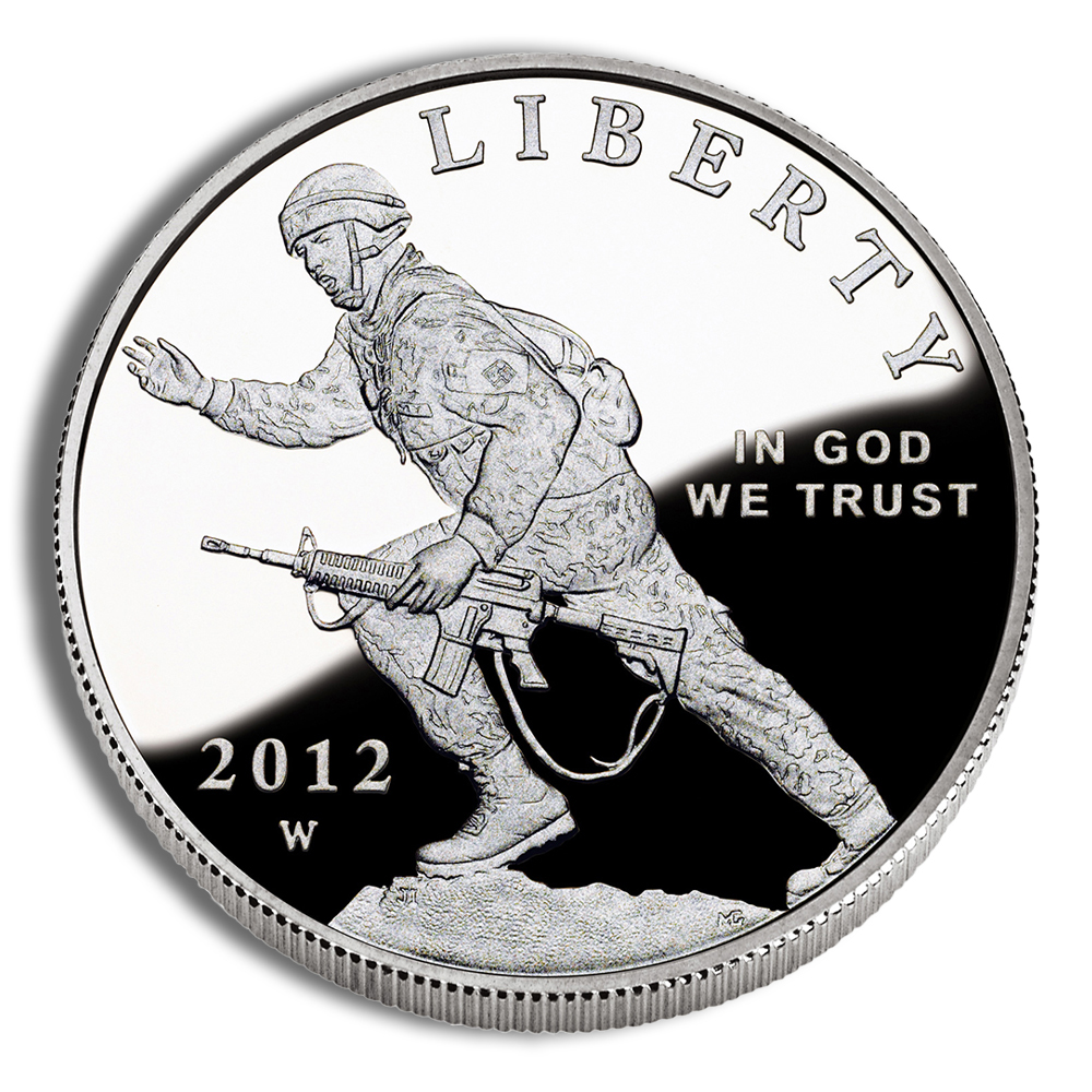 2012-W $1 Infantry Soldier Silver Commemorative Proof - BU