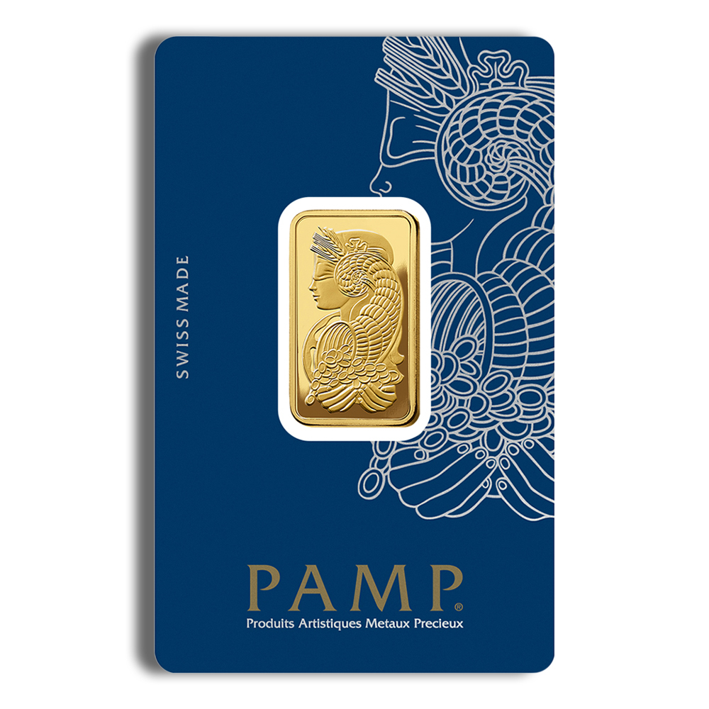 1/2 Oz Gold Bar - PAMP Suisse Lady Fortuna (In Assay Card)