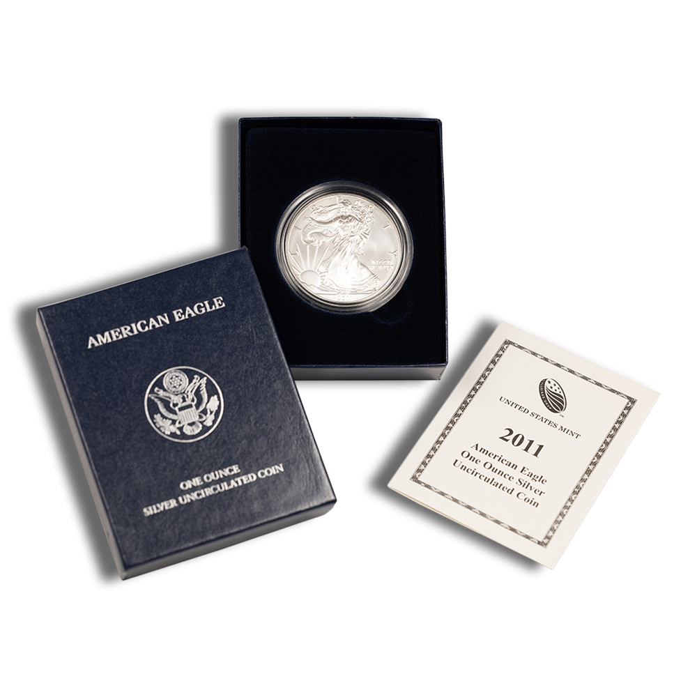 2011-W Burnished Silver American Eagle - BU (with Box and COA)