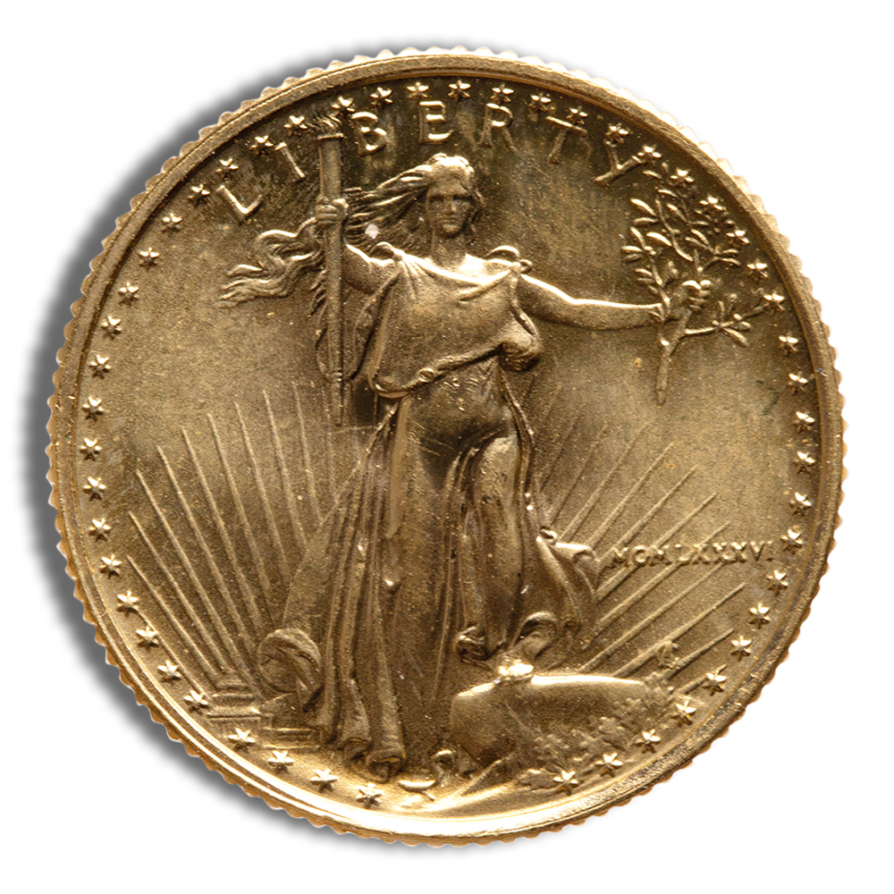 1986 1/10 Oz Gold American Eagle - BU (MCMLXXXVI)