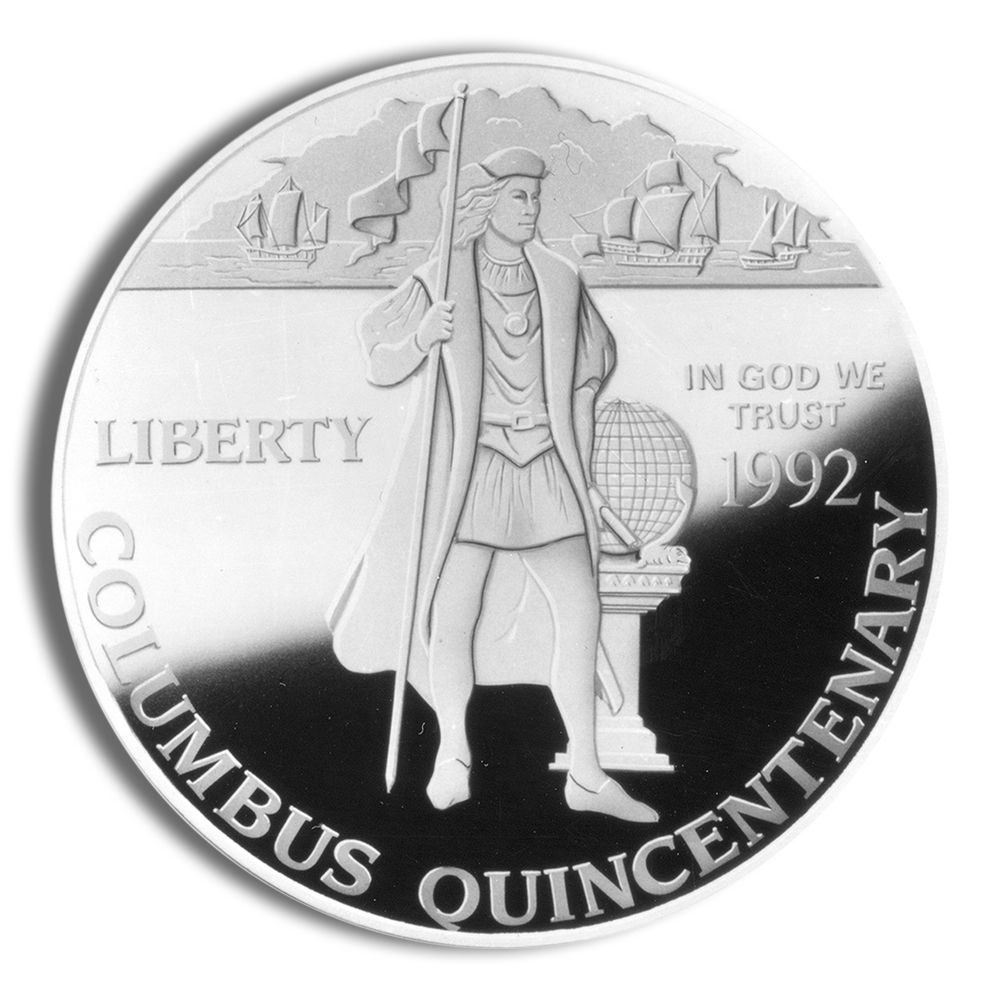 1992-P $1 Columbus Silver Commemorative Proof - BU