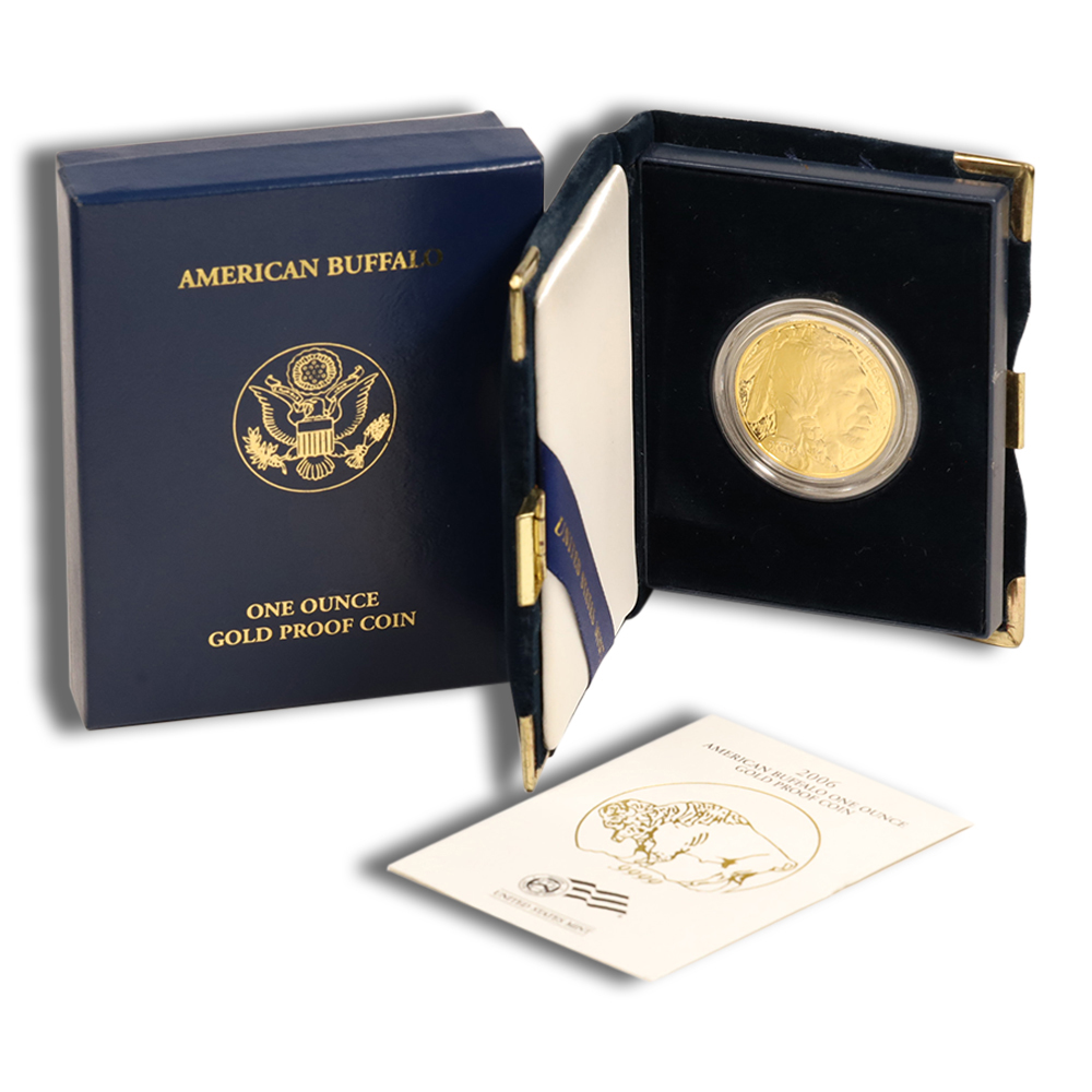 2006-W 1 Oz Proof Gold American Buffalo - BU (with Box and COA)