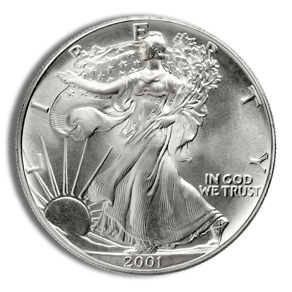 2001 Silver American Eagle - BU