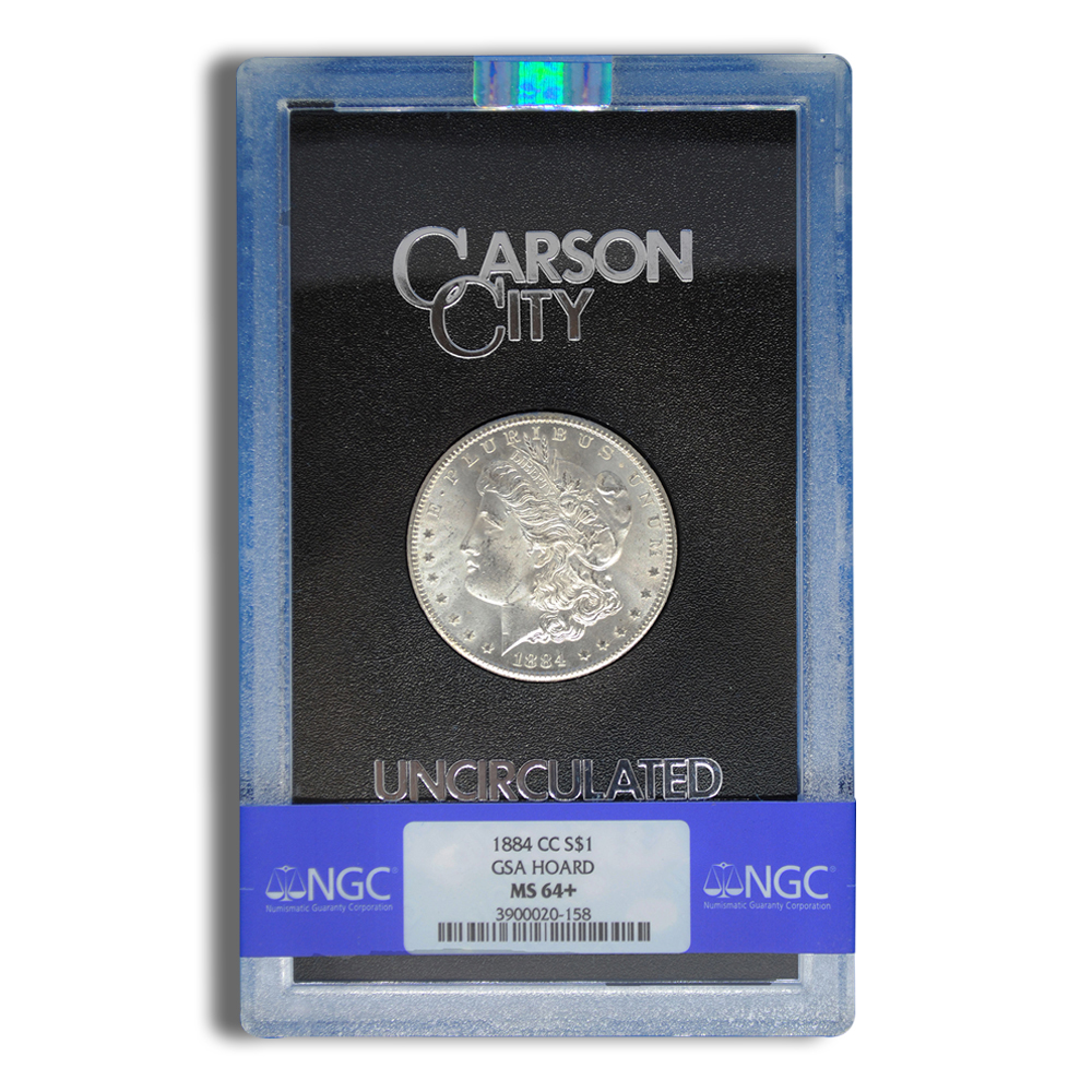 1884-CC GSA Morgan Silver Dollar - NGC MS64+