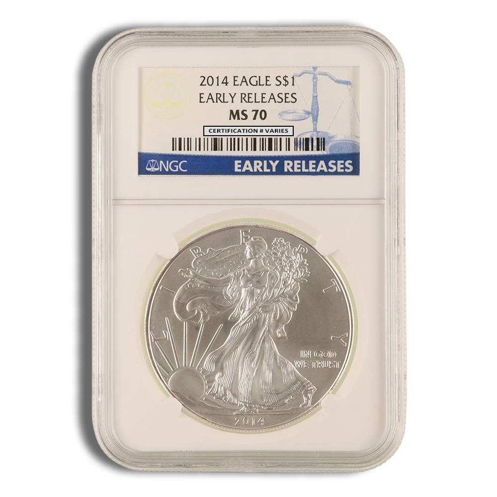 2014 Silver American Eagle - NGC MS70 (Early Releases)