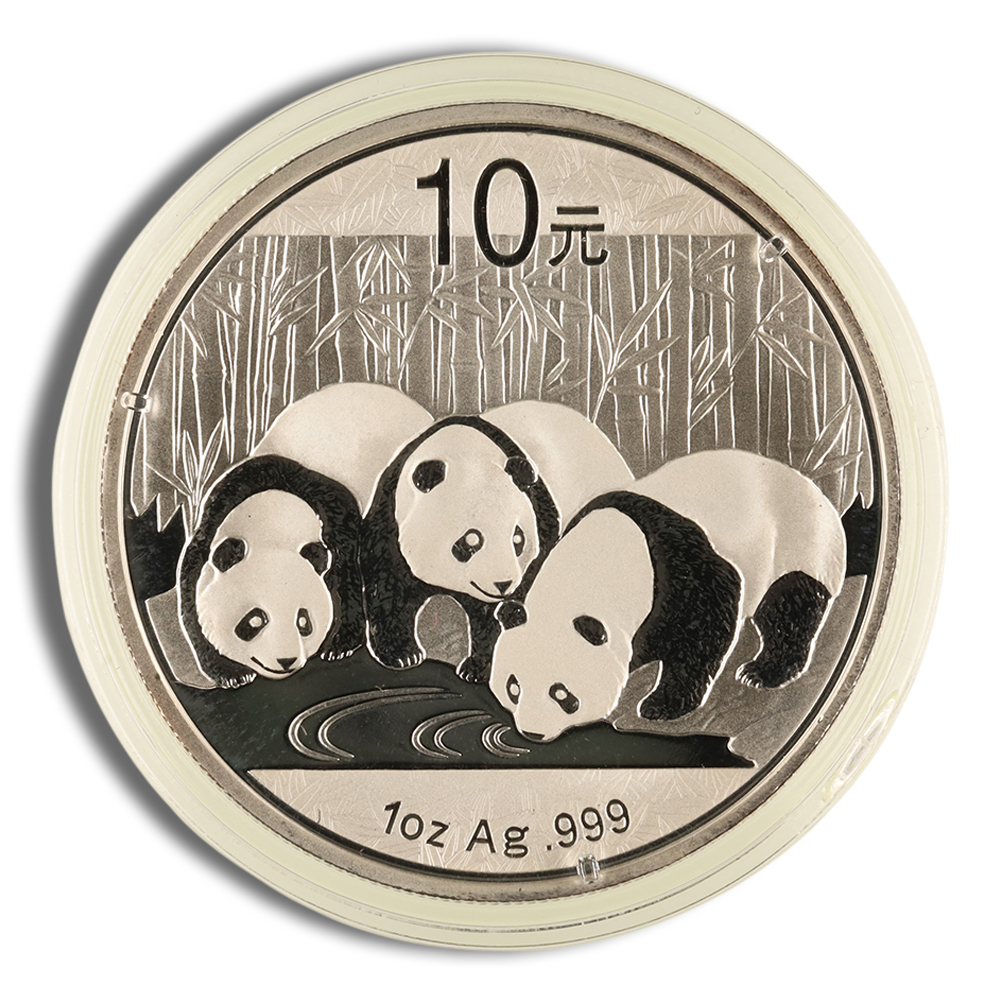 2013 1 Oz China Silver Panda - BU