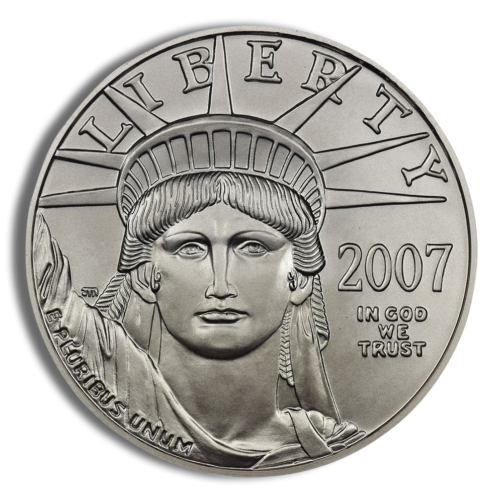 2007-W 1 Oz Burnished Platinum American Eagle (Cap Only, No Box and COA)