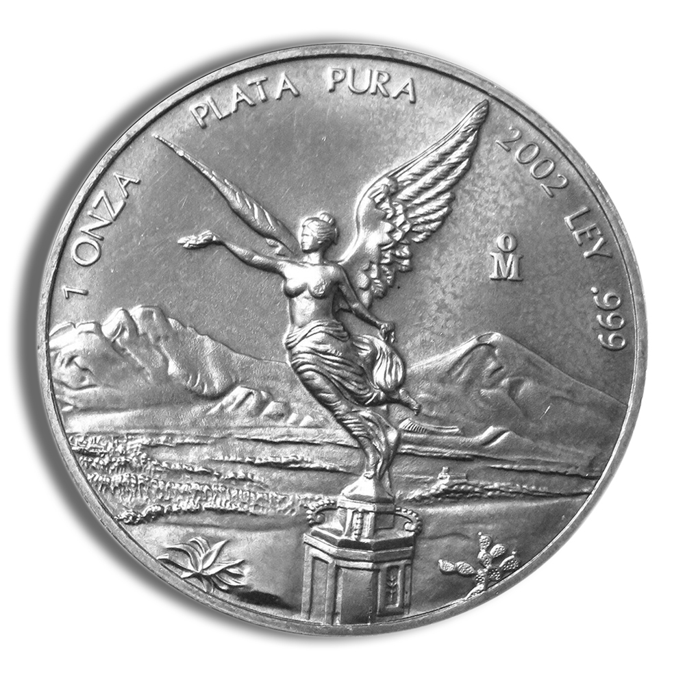 2002 1 Oz Silver Mexico Libertad - BU