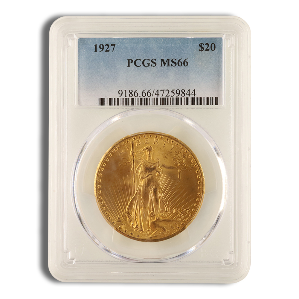 $20 Gold Saint-Gaudens Double Eagle - PCGS MS66 (Random Year)